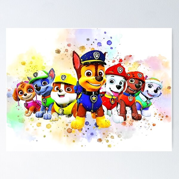 paw patrol framed pictures