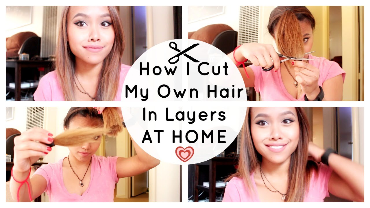 how to cut layers in your own hair