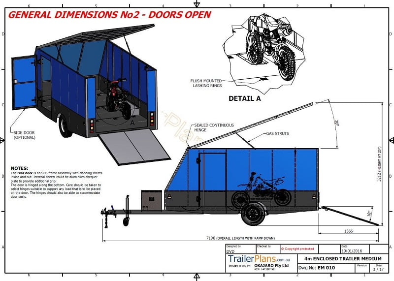 enclosed trailer plans