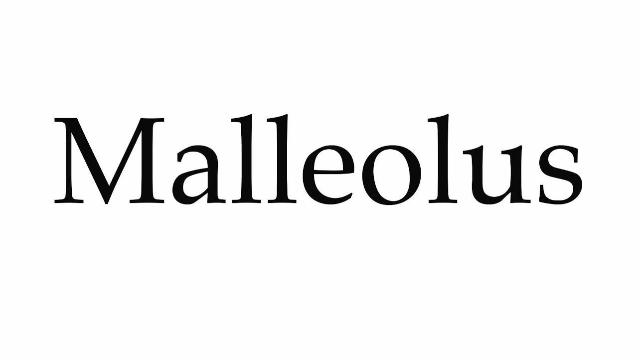 pronunciation of malleolus