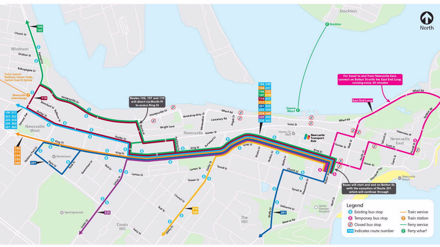 bus routes newcastle nsw