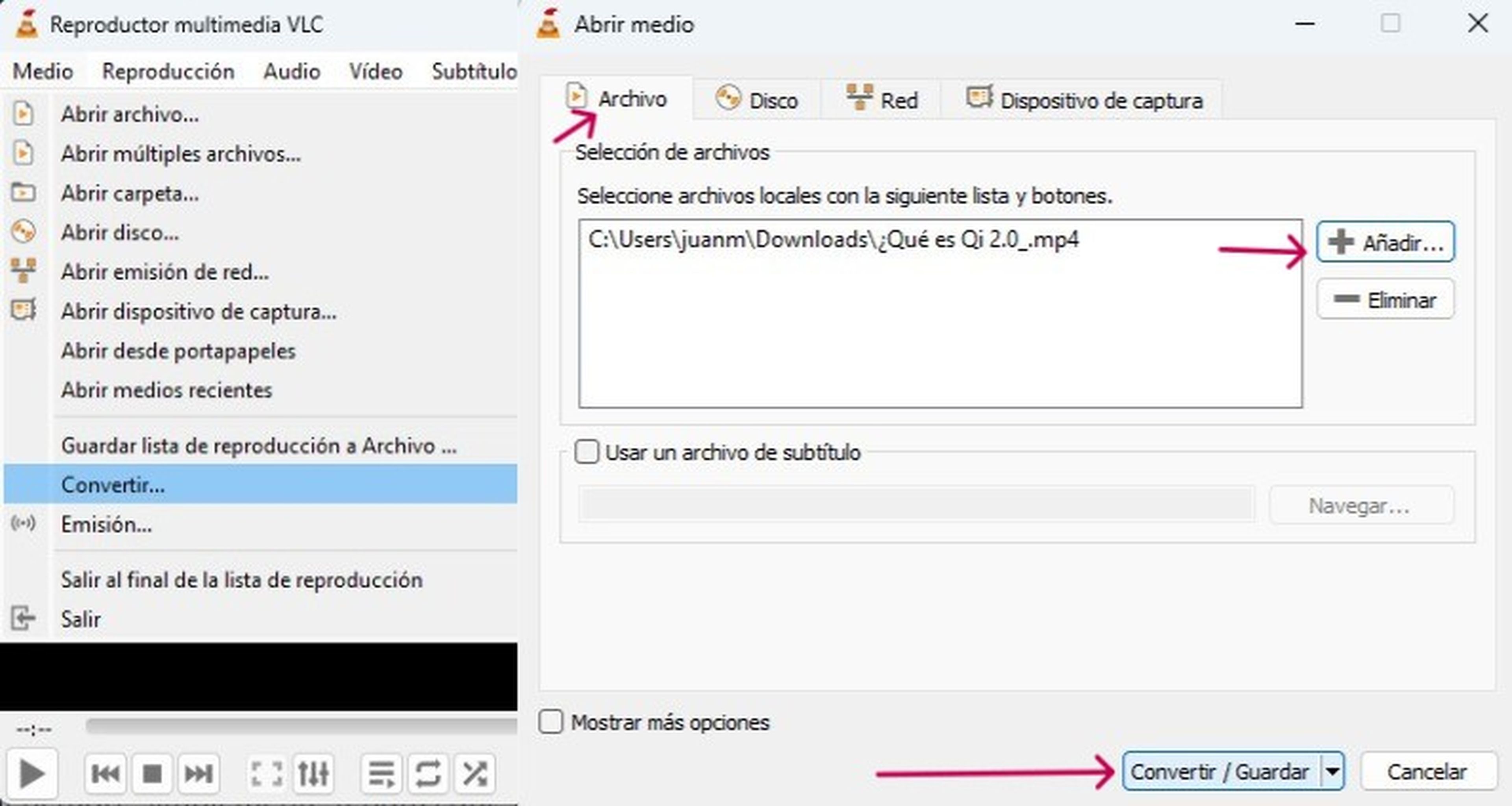 convertir videos youtube a mp3 con vlc