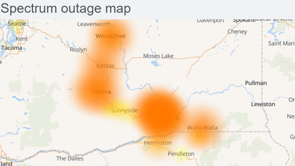 spectrum outage map yakima