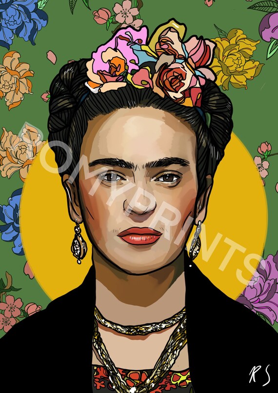 dibujo de frida khalo