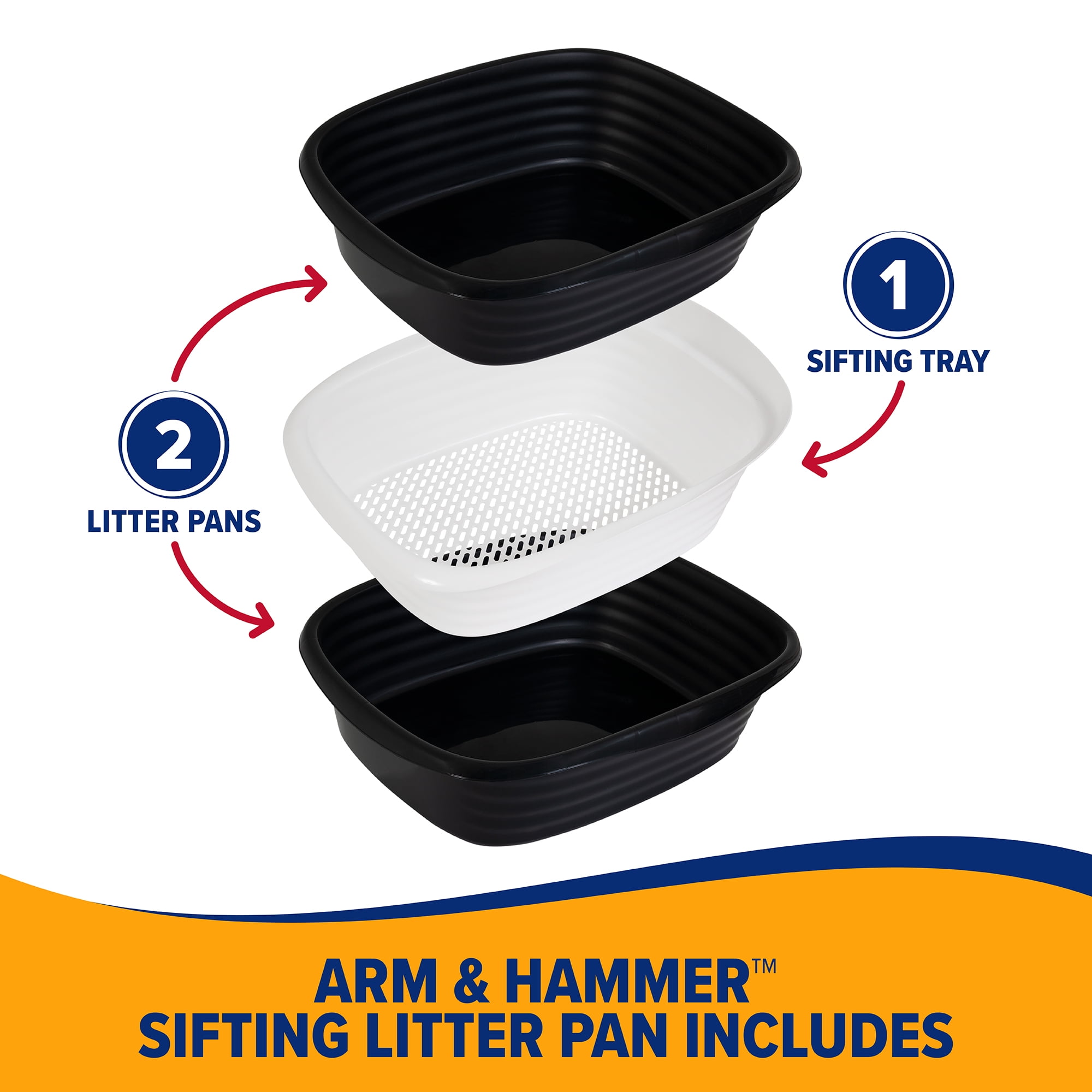 sifting litter box arm and hammer