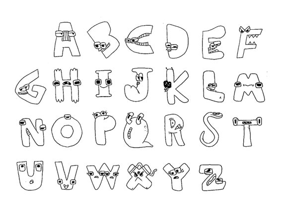 coloring alphabet lore