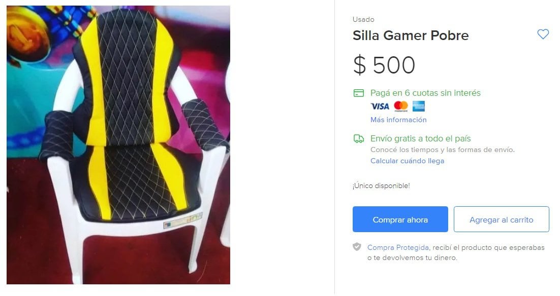 silla gamer fail