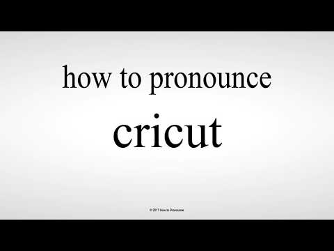 cricut pronounce