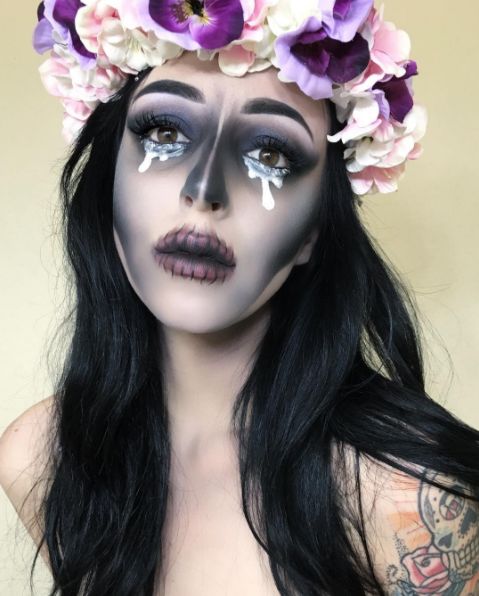 maquillaje de la llorona