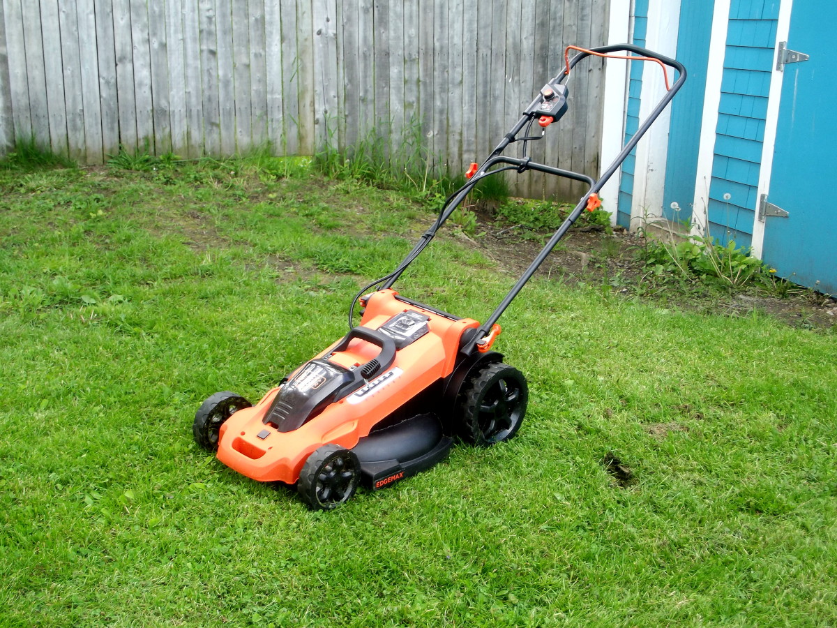 black & decker cordless mower