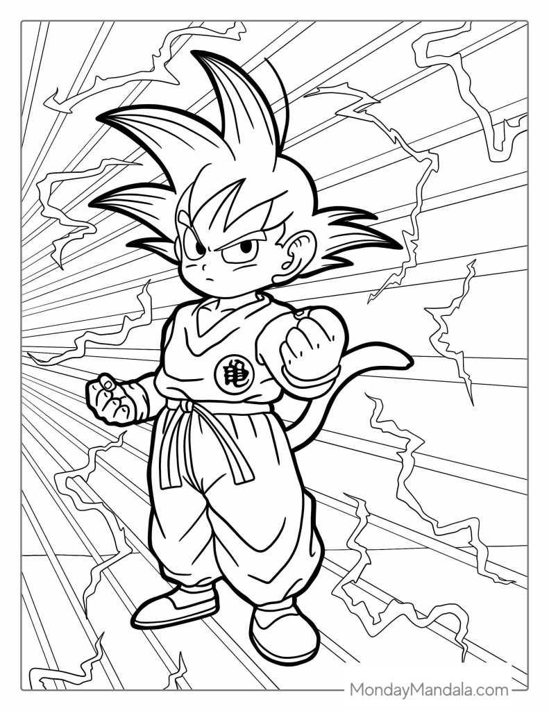 dragon ball z coloring pages