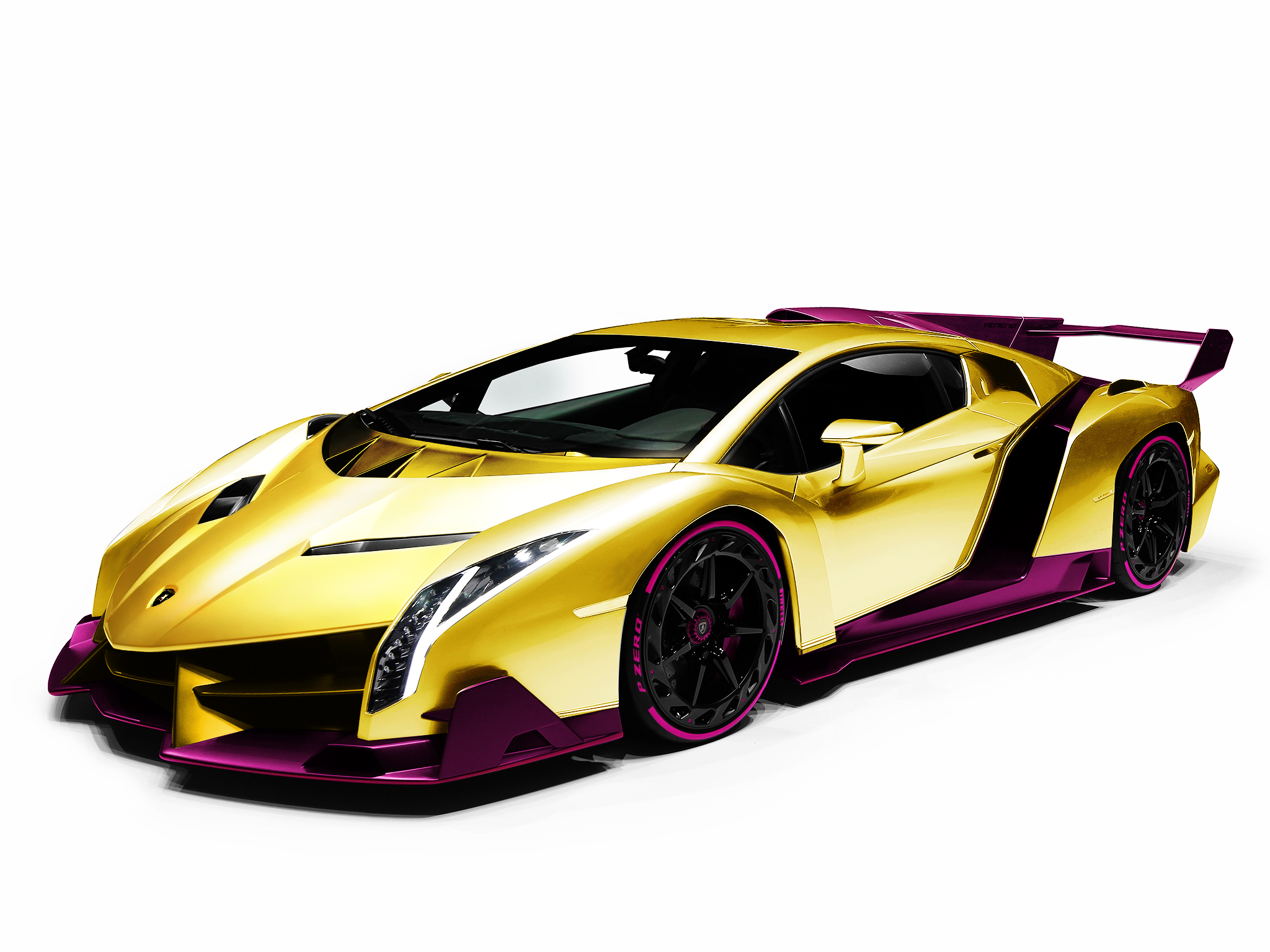 gold diamond rainbow lamborghini