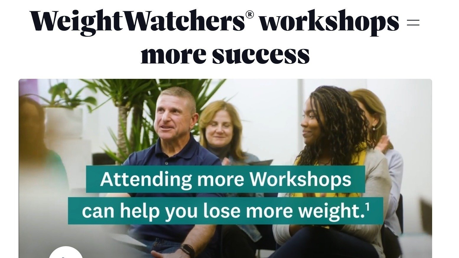 weight watcher workshops