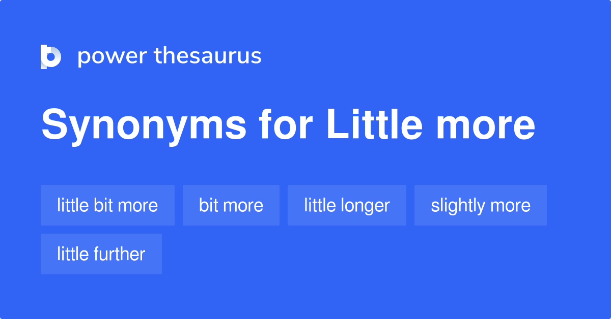 more thesaurus