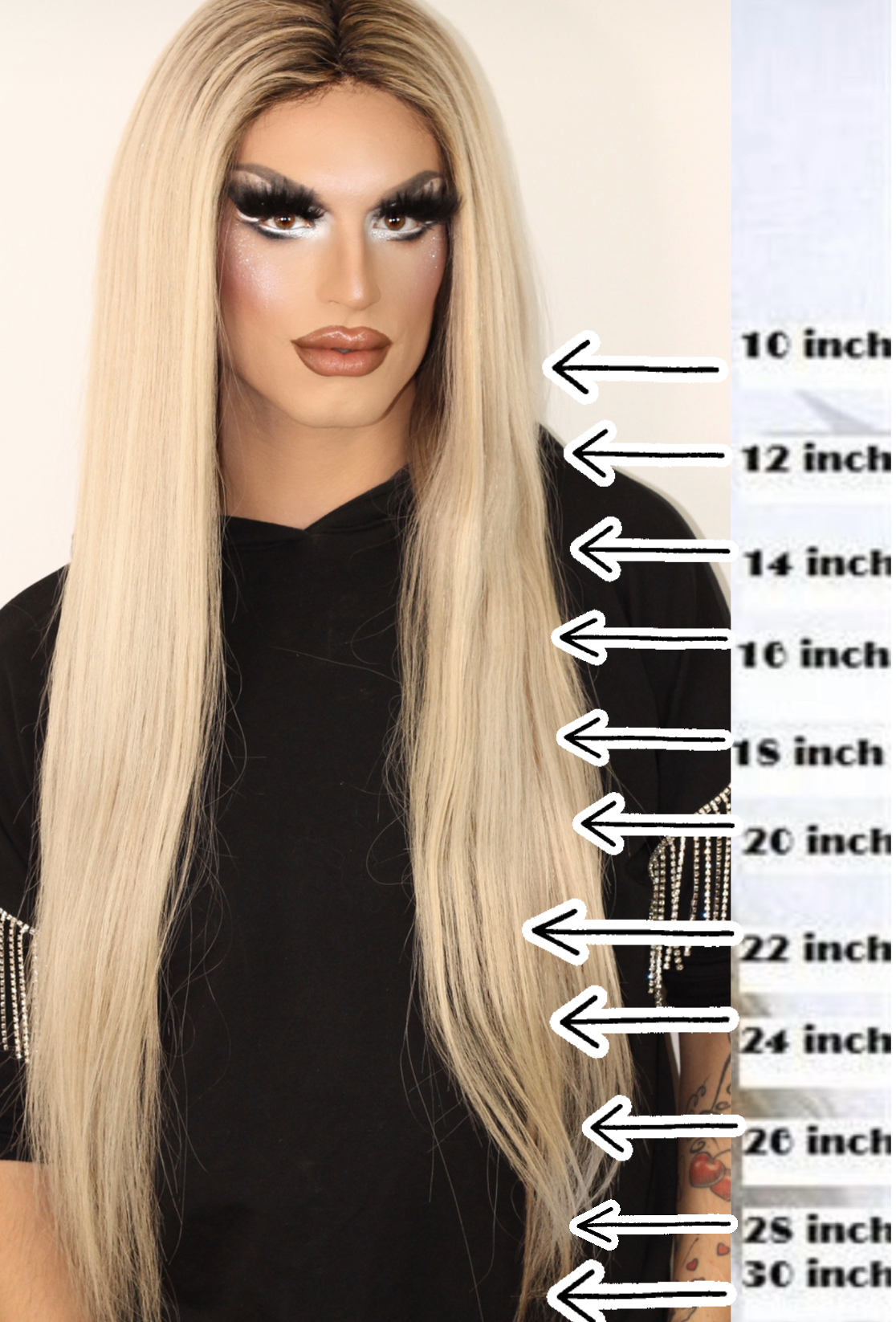 24 inch wig