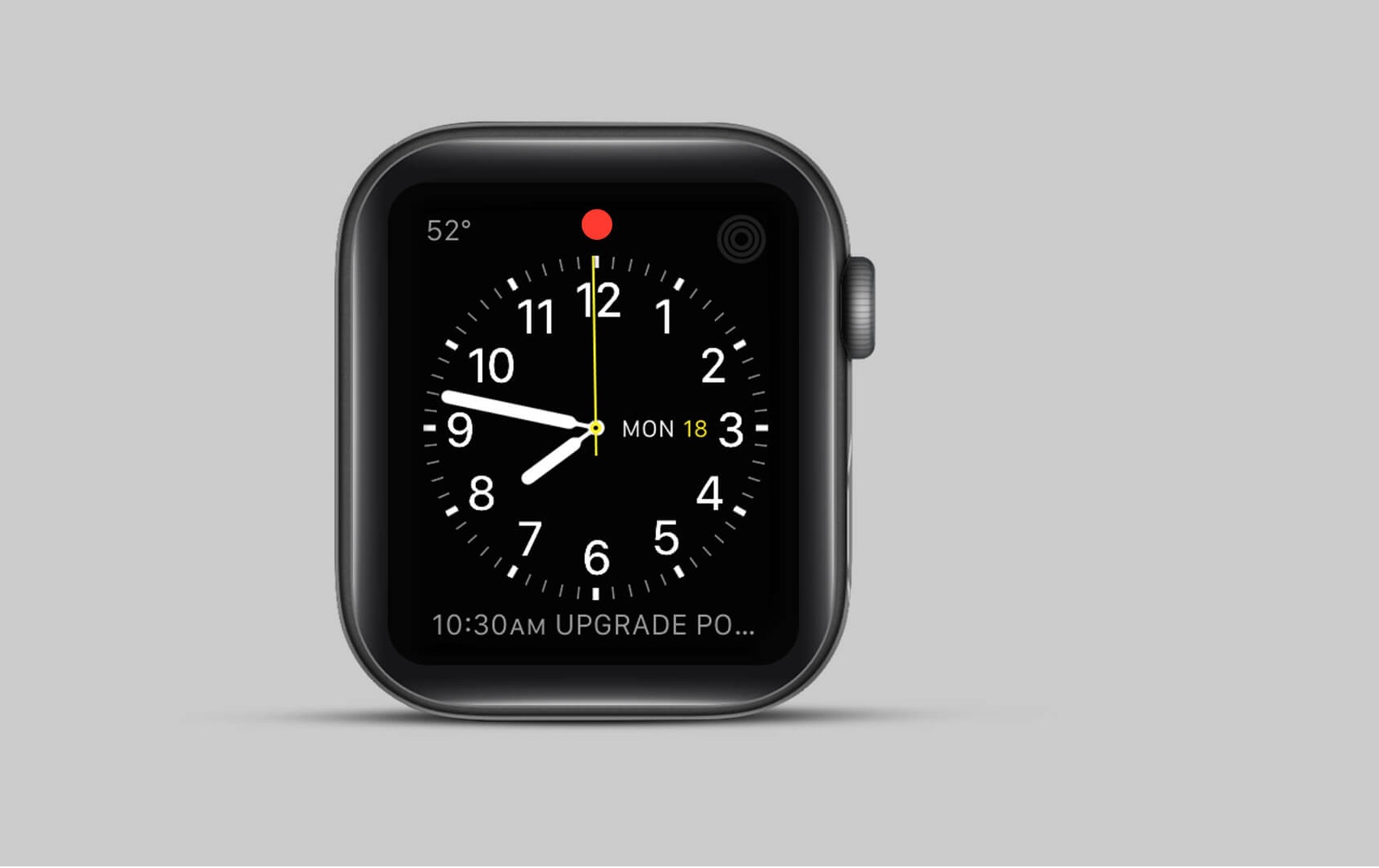 what does the red dot mean on the apple watch