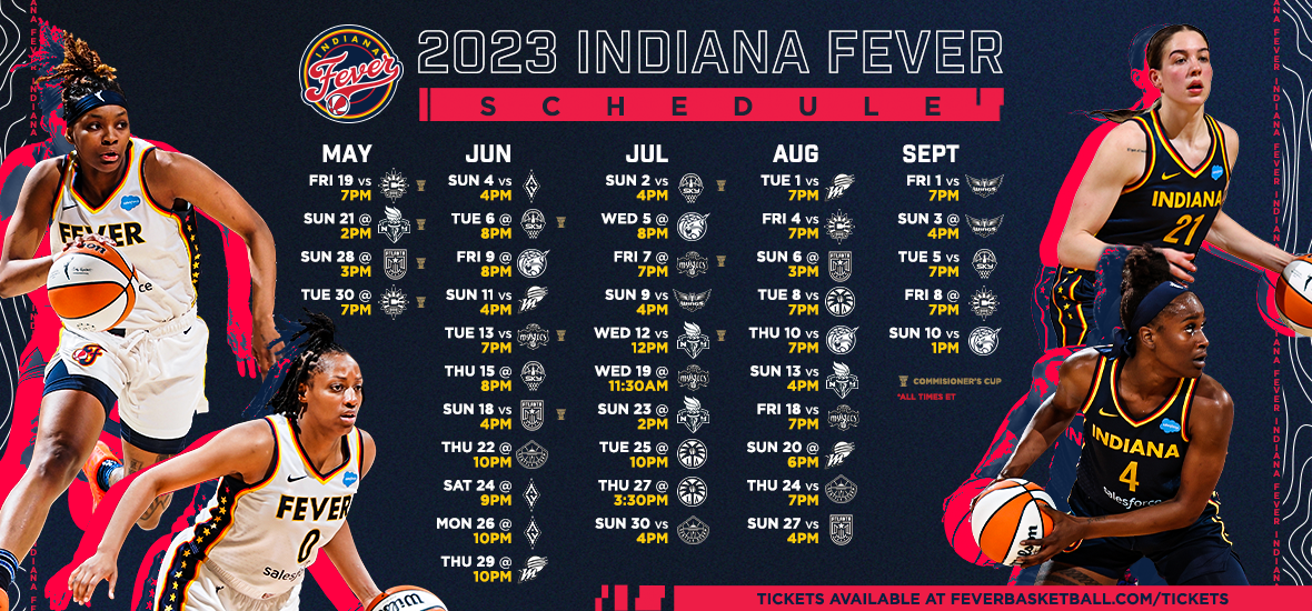 indiana fever basketball schedule