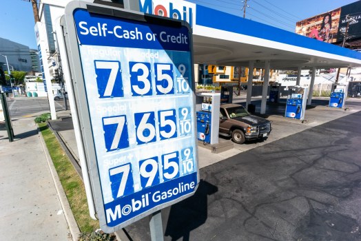 price of gas in los angeles california