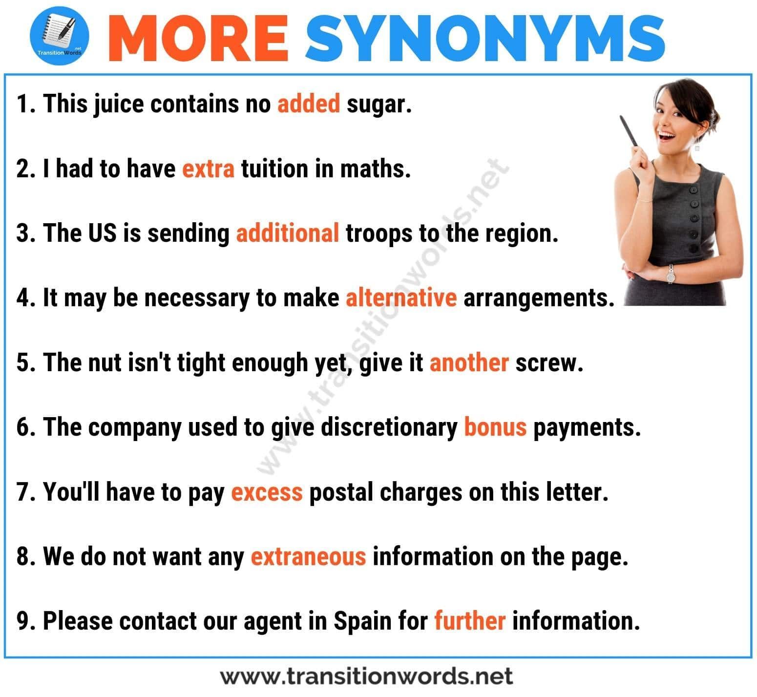 learn more about synonym