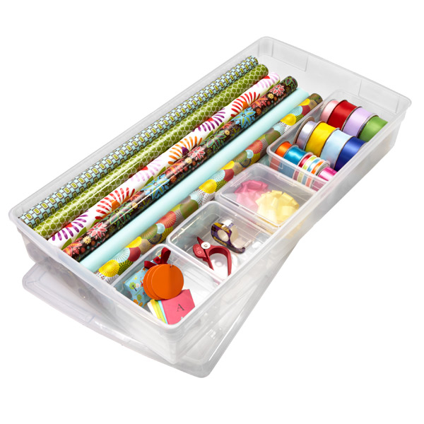 wrapping paper storage box