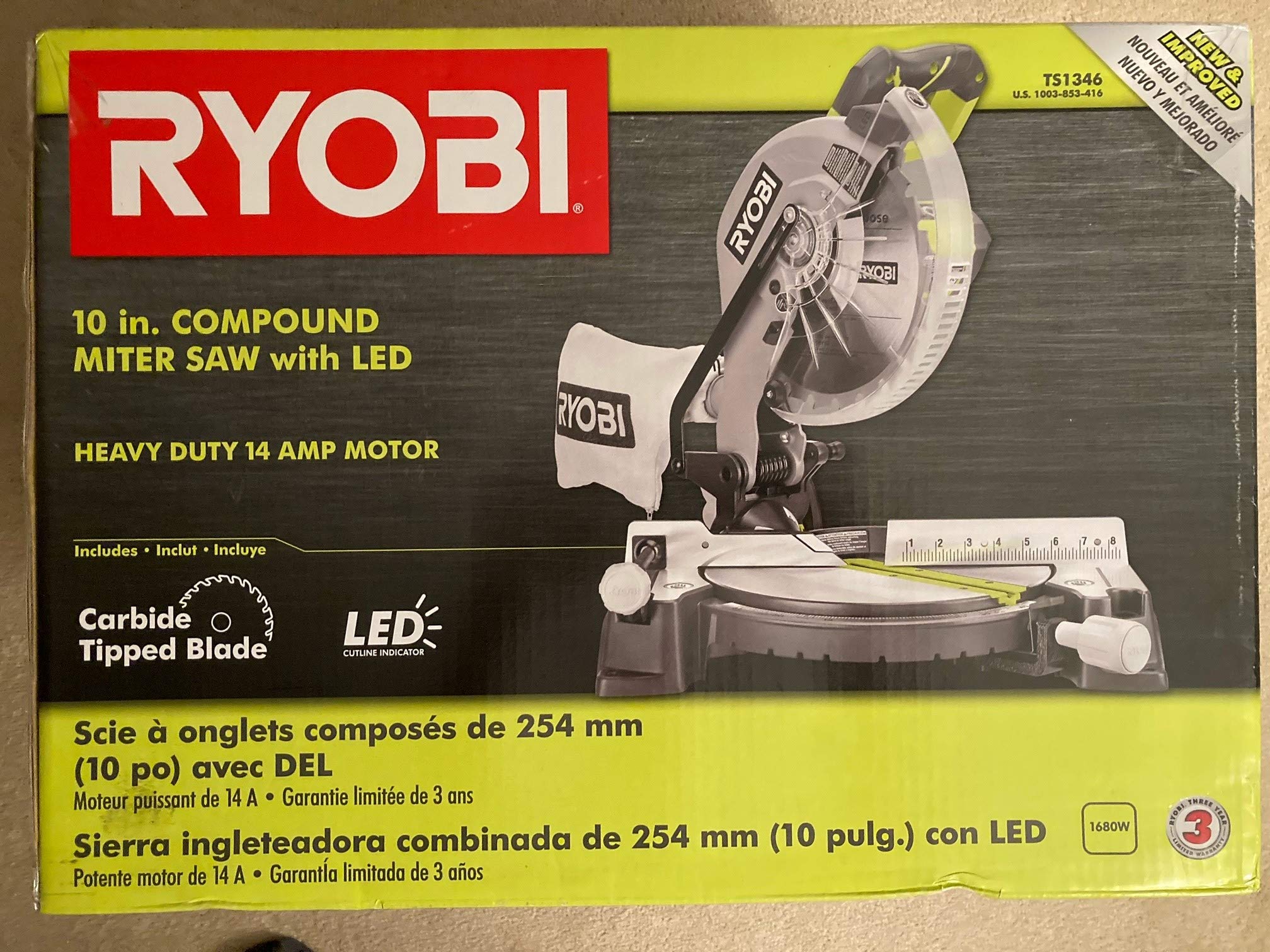 10 inch sliding compound miter saw ryobi