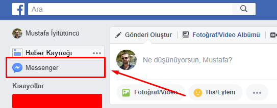 facebook messenger çevrimdışı olma