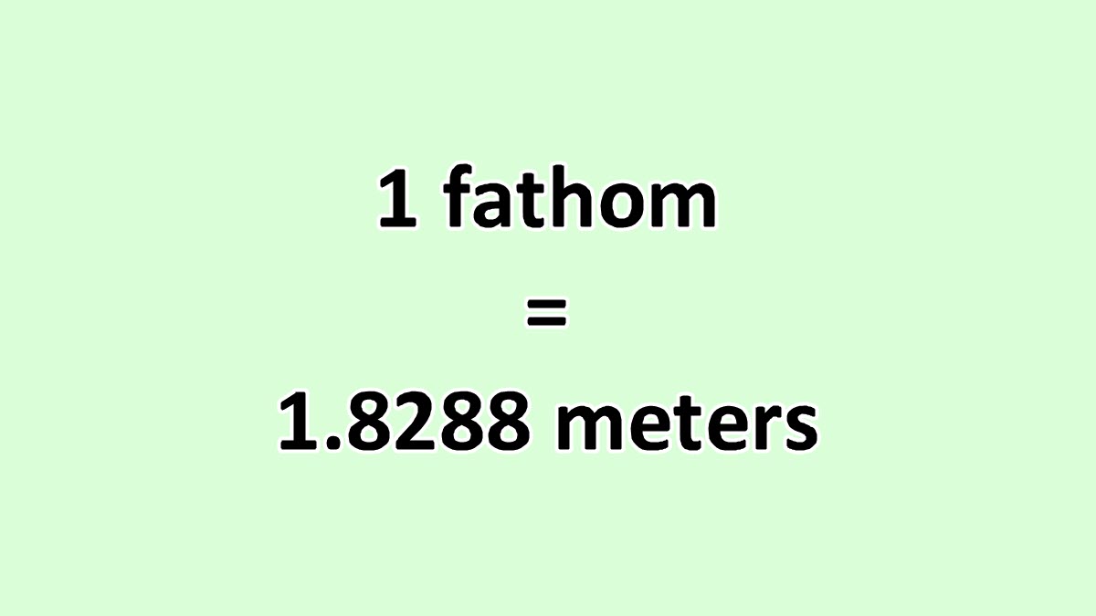 fathoms to meters