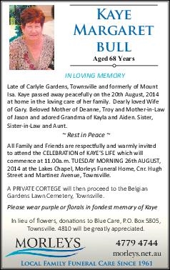 funeral notices townsville