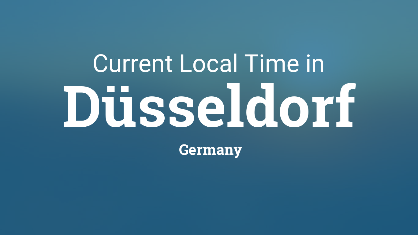 germany dusseldorf time zone