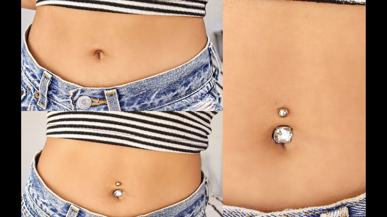 fake tummy piercing