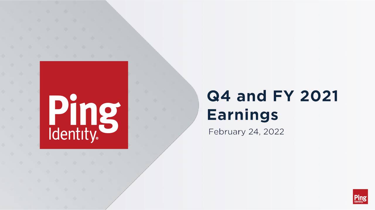 ping identity earnings date