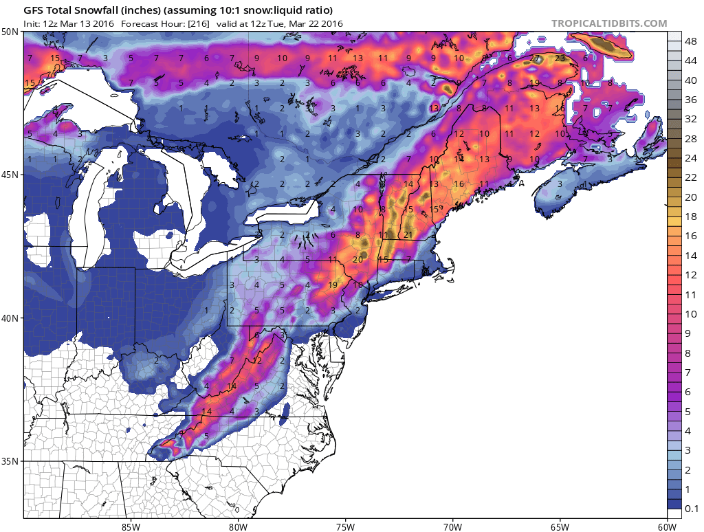 gfs total snowfall map