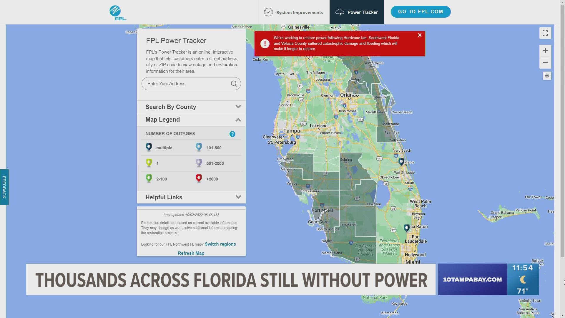 lakeland florida power outages