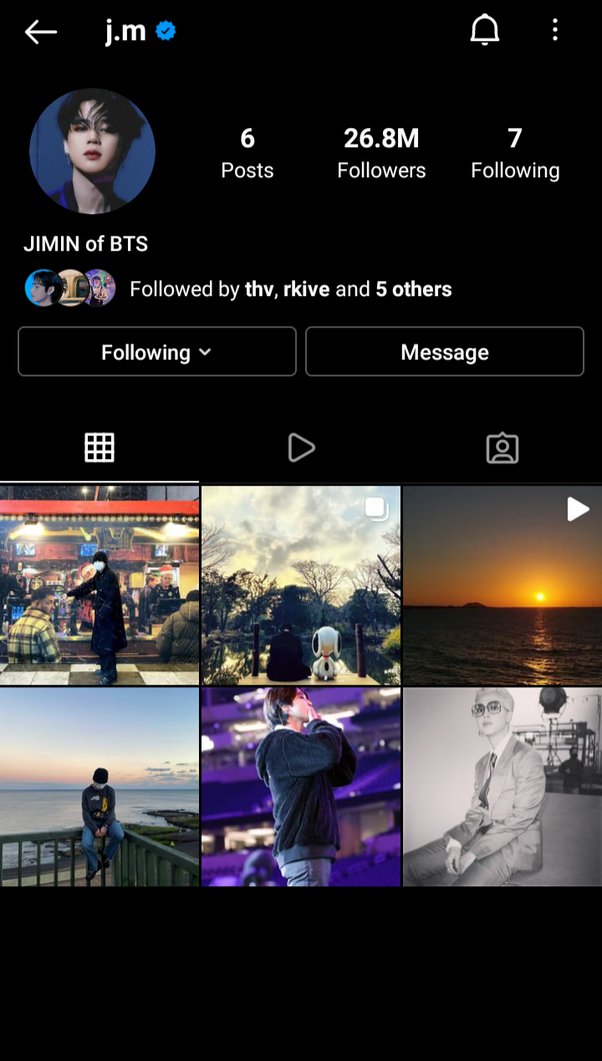 jimin instagram followers