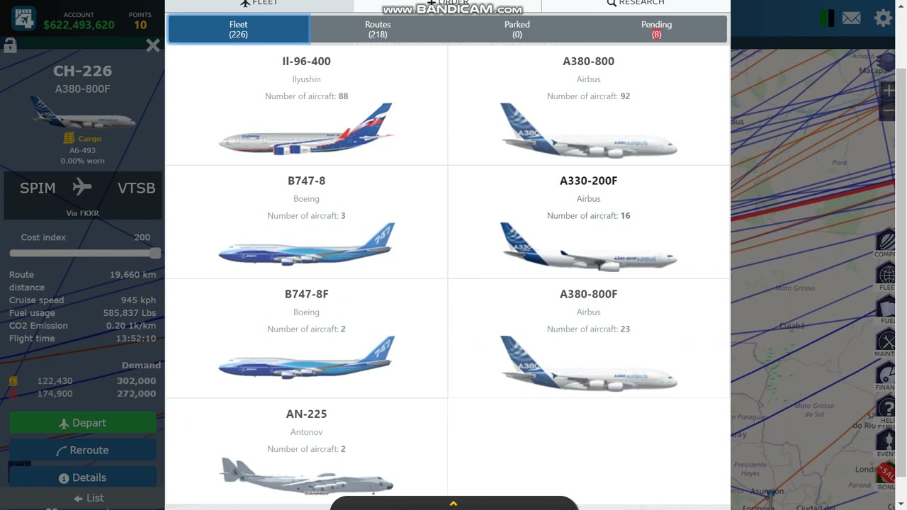 airline manager 4 seat configuration