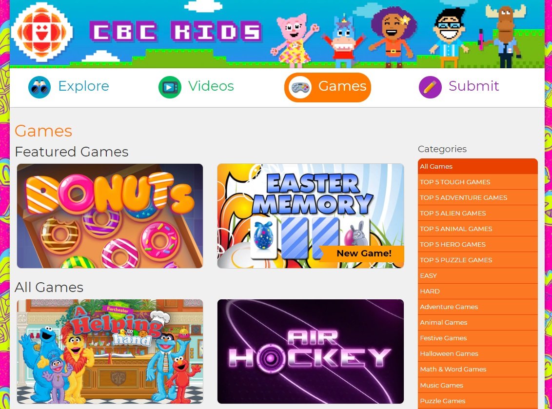 cbc kids games