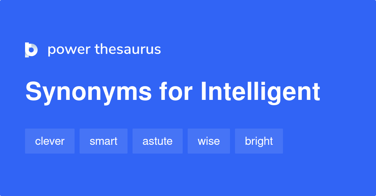 synonym for intelligent