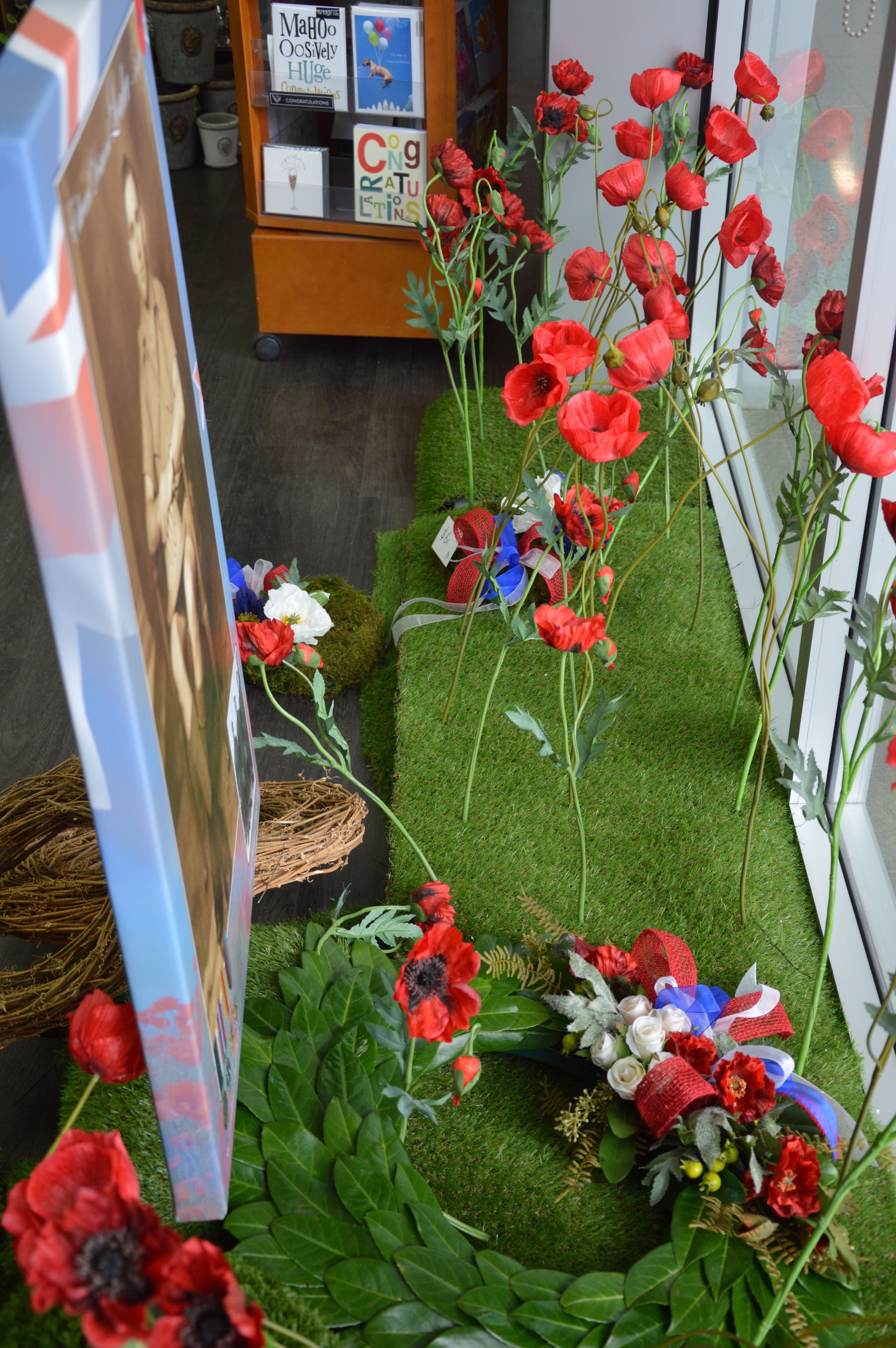 poppy window display ideas