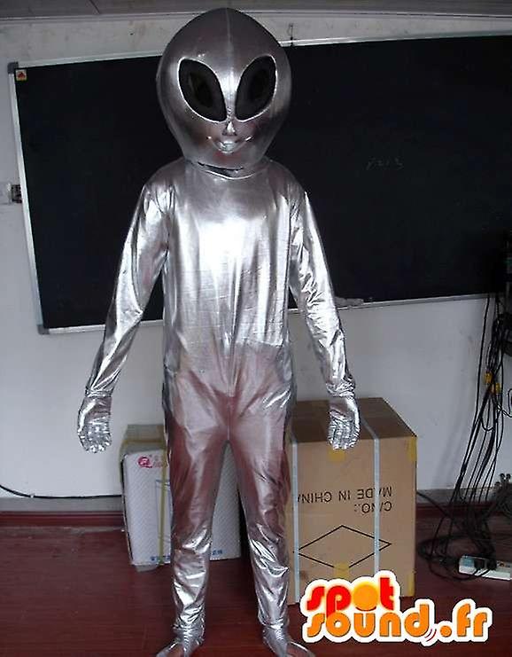 silver alien costume