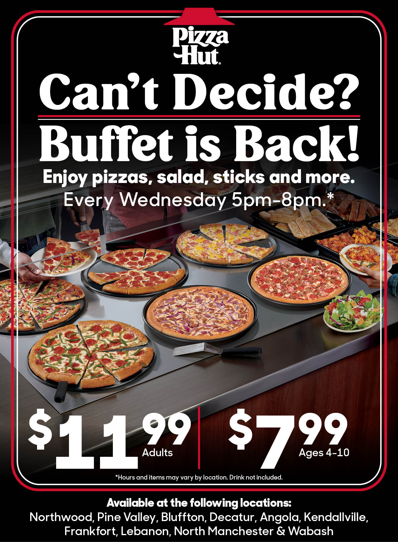 pizza buffet near me