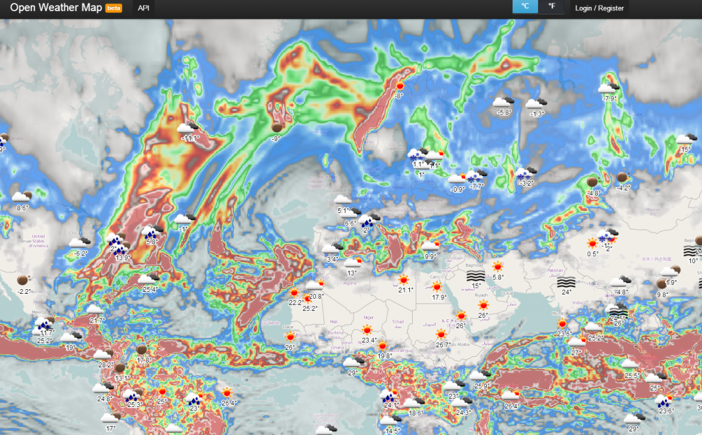 openweathermap map