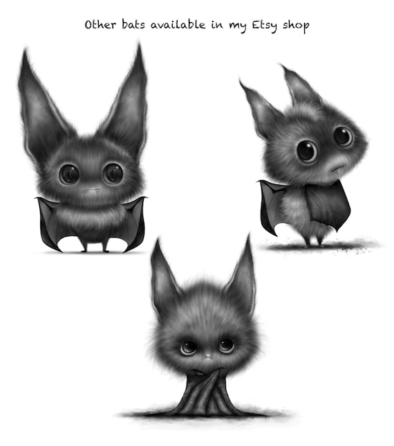 bat cute art