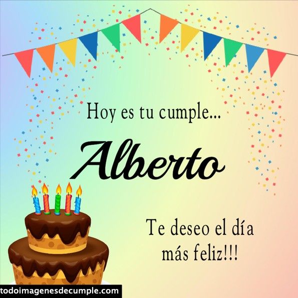 feliz cumple alberto gif