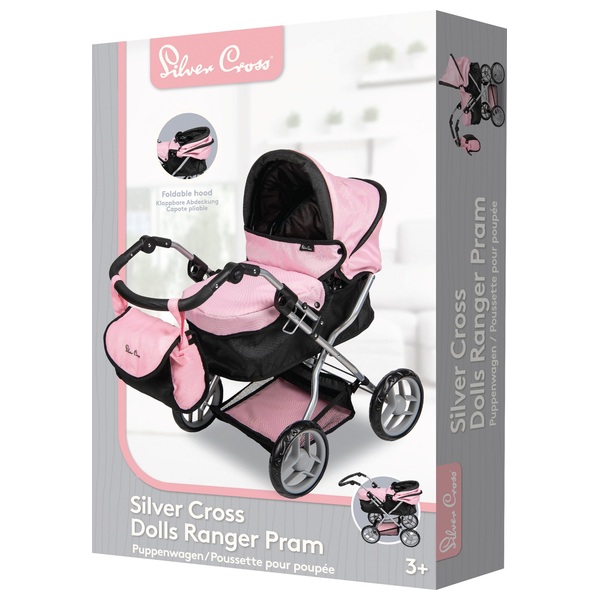 silver cross pink dolls pram