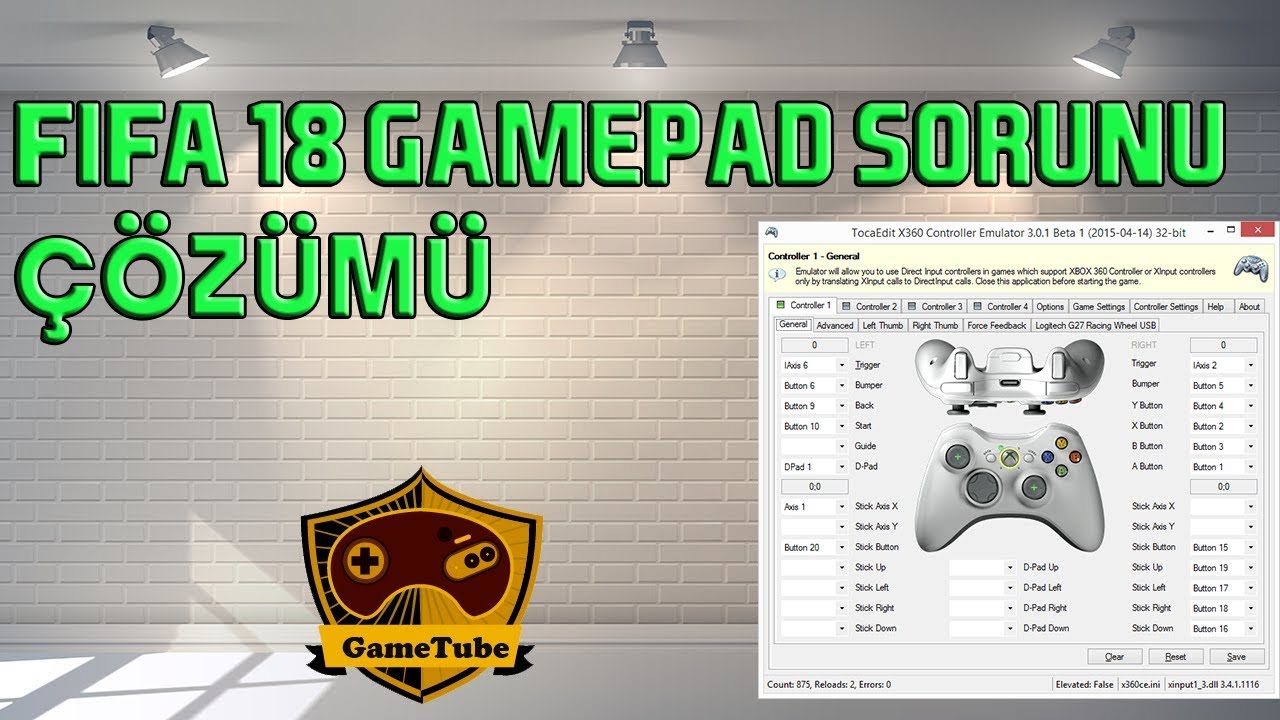 fifa 18 gamepad ayarları pc