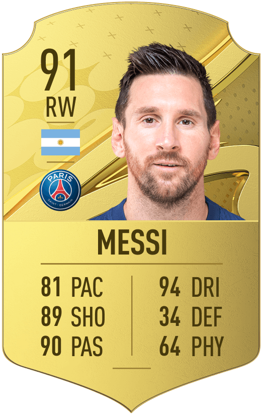 fifa messi cards