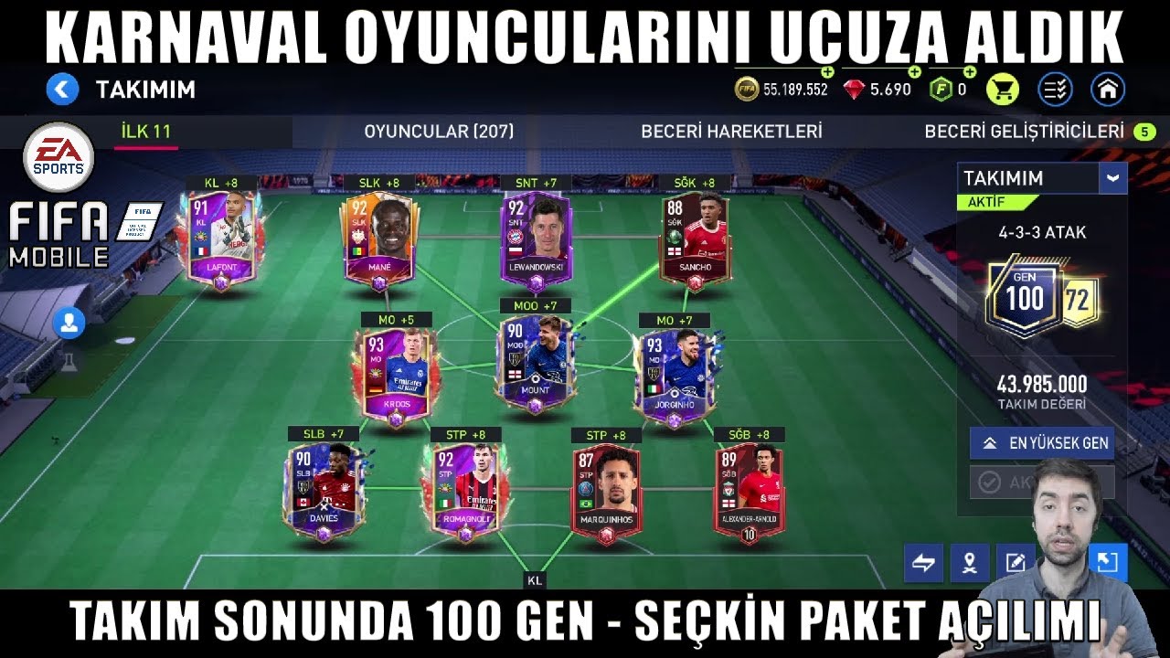 fifa mobile kadro kurma oyunu