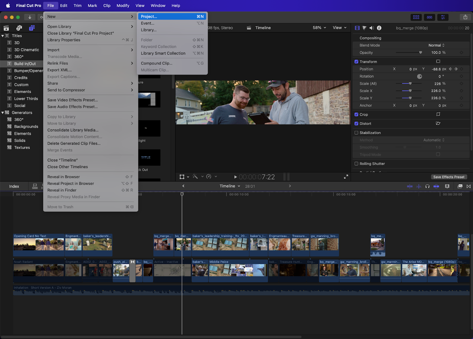 final cut pro tutorial