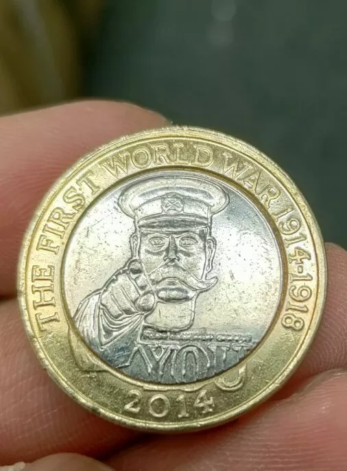 first world war two pound coin 2014