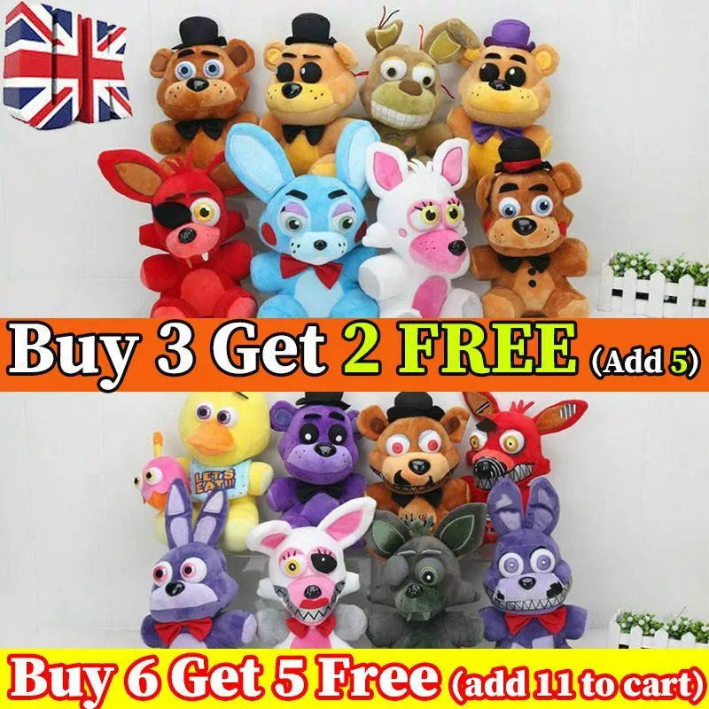 five nights at freddys plushies uk